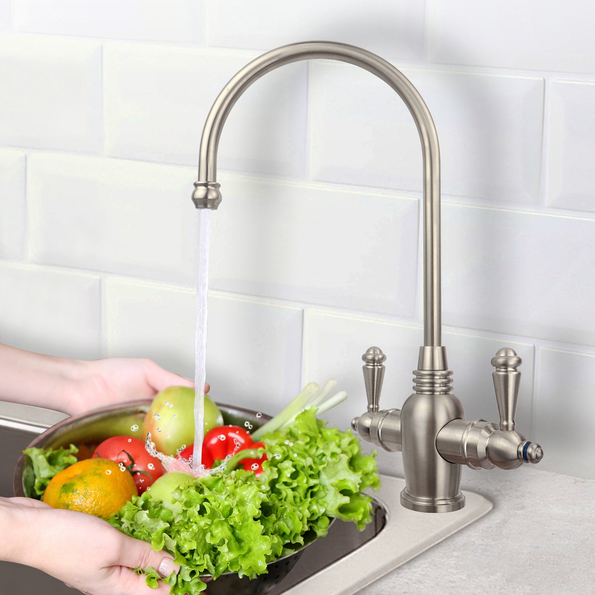 ARLINGTON Hot and Cold Water Reverse Osmosis Faucet - Brushed Nickel, Lead-Free
