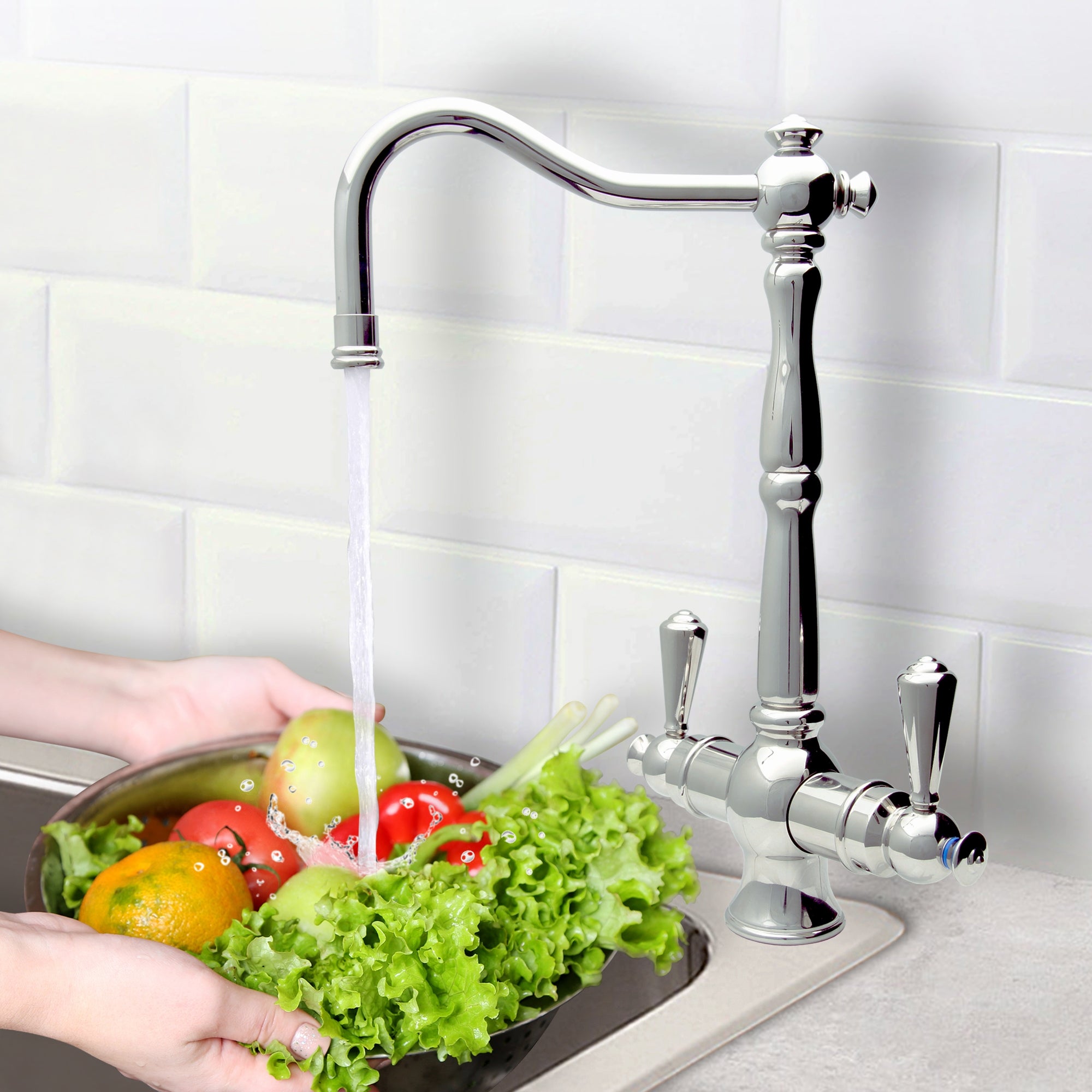 RIALTO Hot and Cold Water Reverse Osmosis Faucet - Chrome, Lead-Free