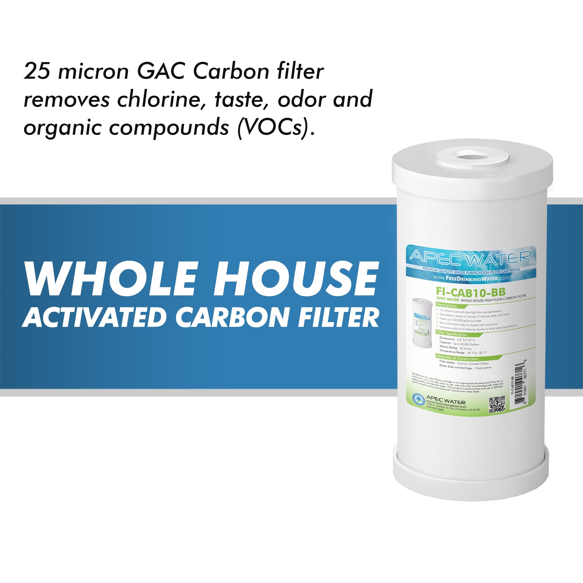 ALL PURPOSE 10 Inch BB Carbon Water Filter BUNDLE