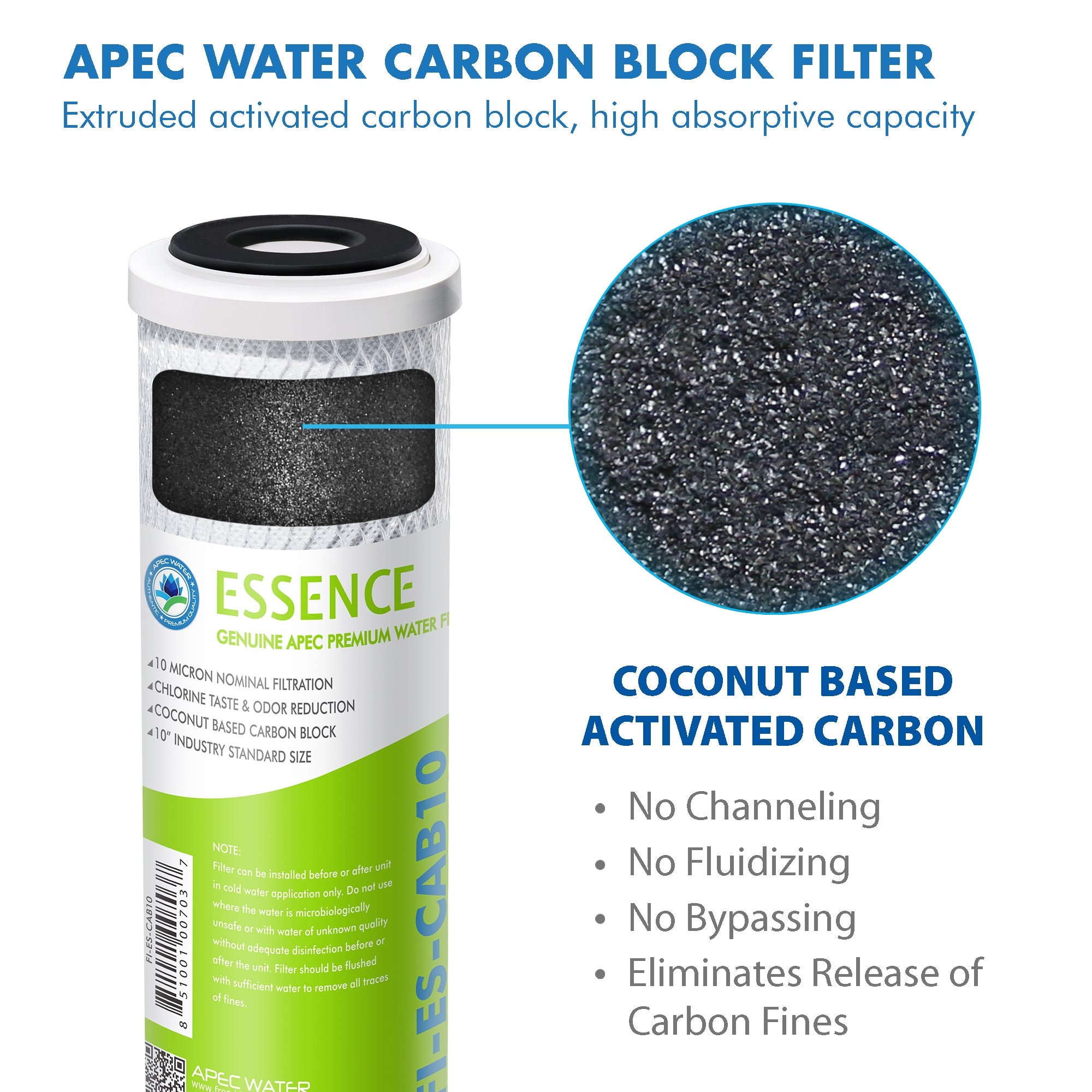 APEC RO 1 Year Replacement Filters Pre-filter Set for ESSENCE 75 GPD PH Reverse Osmosis Systems (Stages 1-3 and 6)