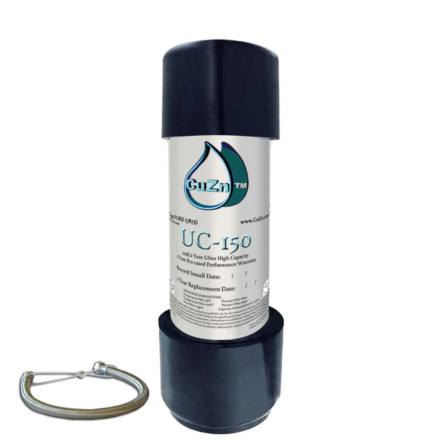 CuZn UC-150 Series Under Counter Water Filters - Ultra High Capacity