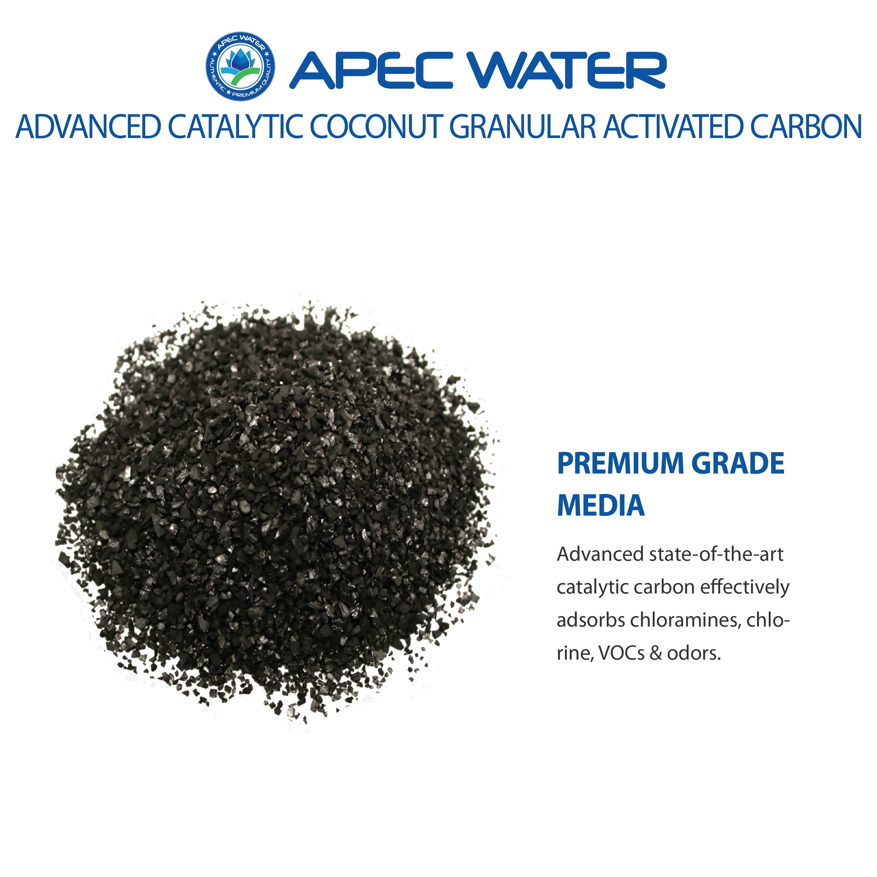 WTS-MAX-15 Replacement Media for chloramines and chlorine reduction 1.5 C.F.