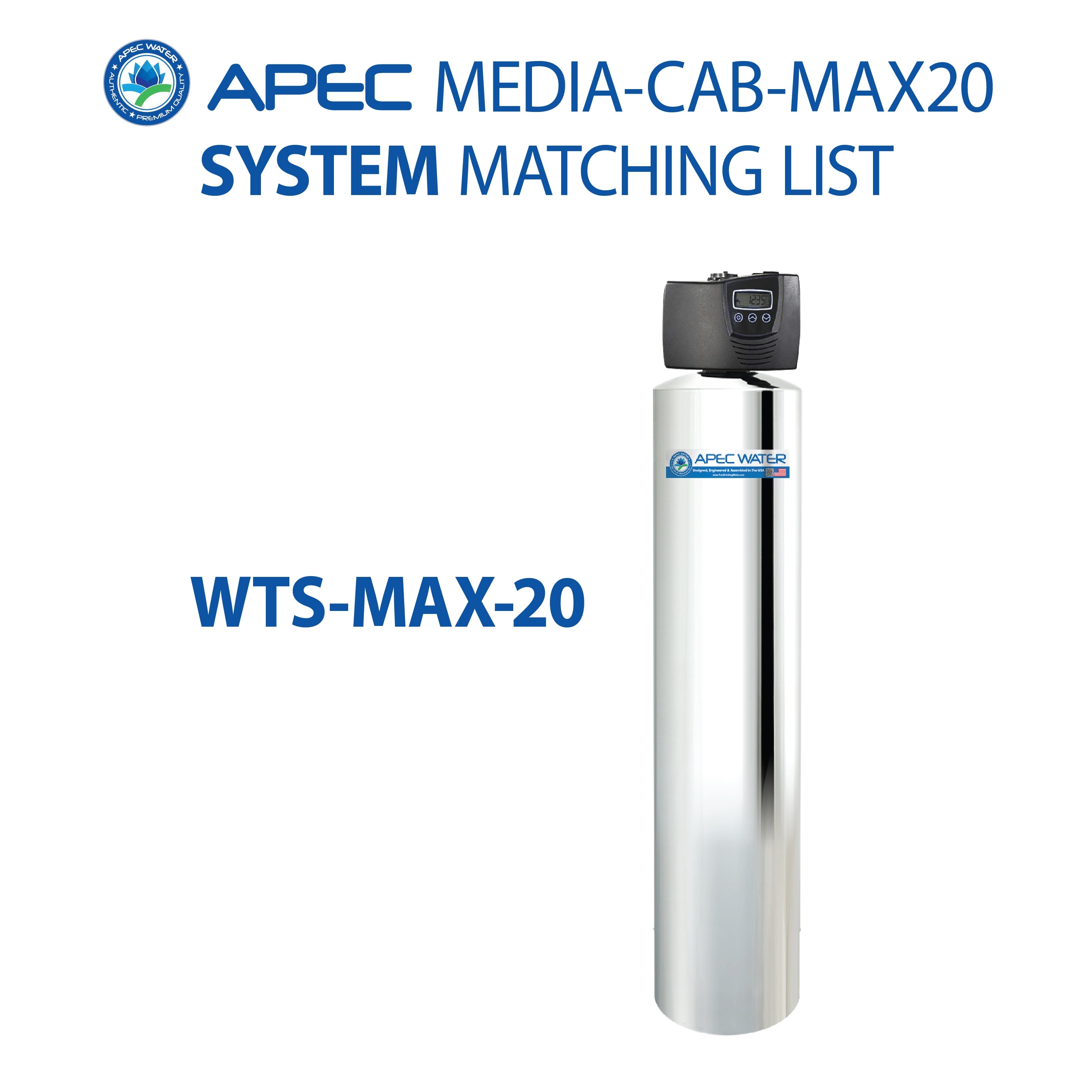 WTS-MAX-20 Replacement Media for chloramines and chlorine reduction 2 C.F.