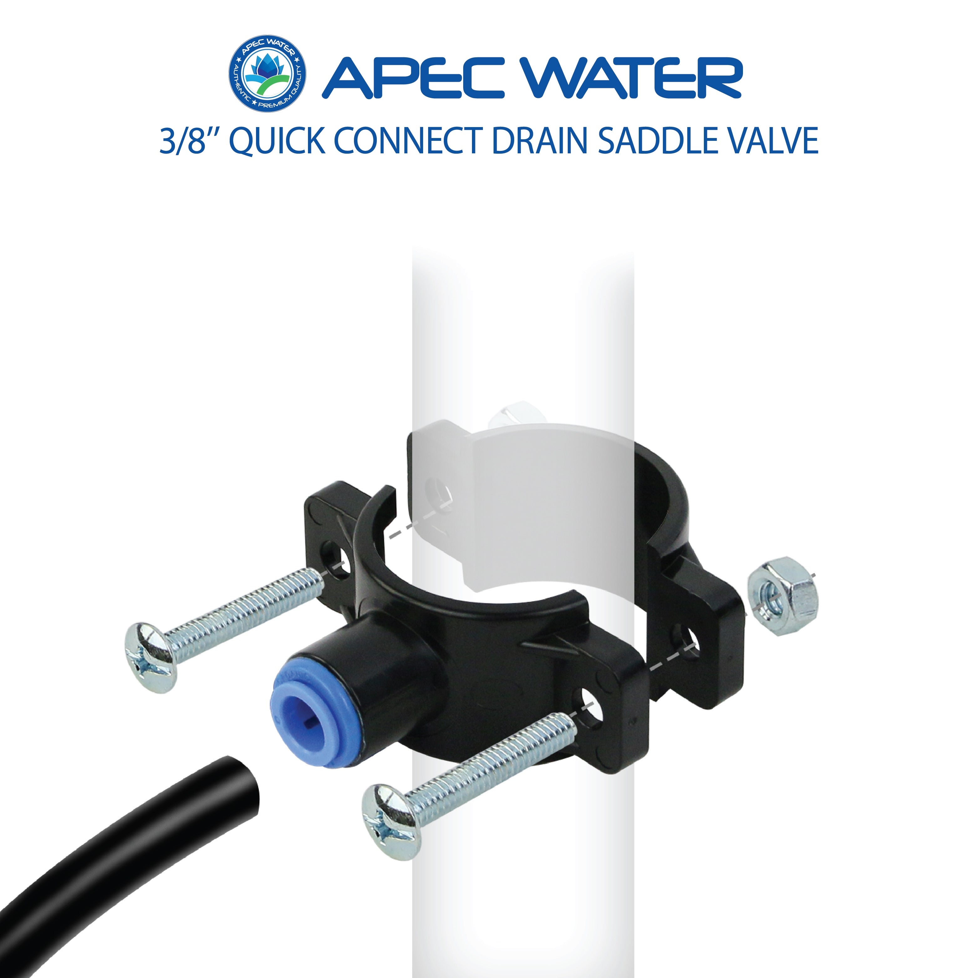 Drain Saddle for 3/8" Tubing