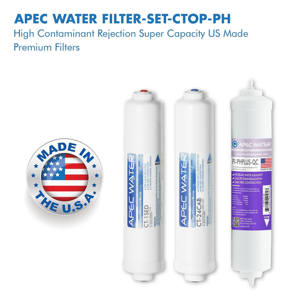 APEC Pre-Filter Set for RO-CTOP pH Countertop Systems