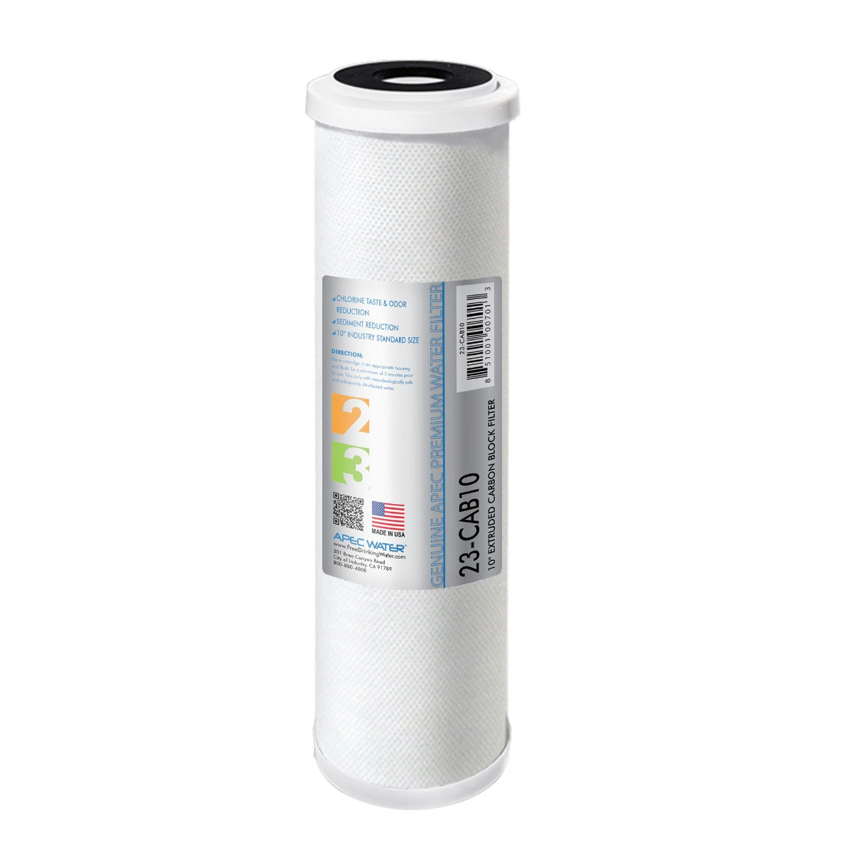 APEC ULTIMATE Series 10 Inch x 2.5 Inch Carbon Block Pre-filter