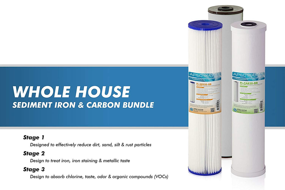 Sediment Iron Carbon Combo Filter for Water Filtration