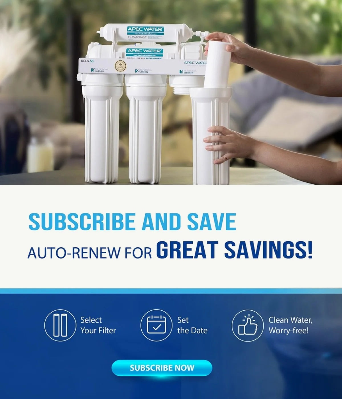 APEC RO Water Filtration System Promotions & Sales