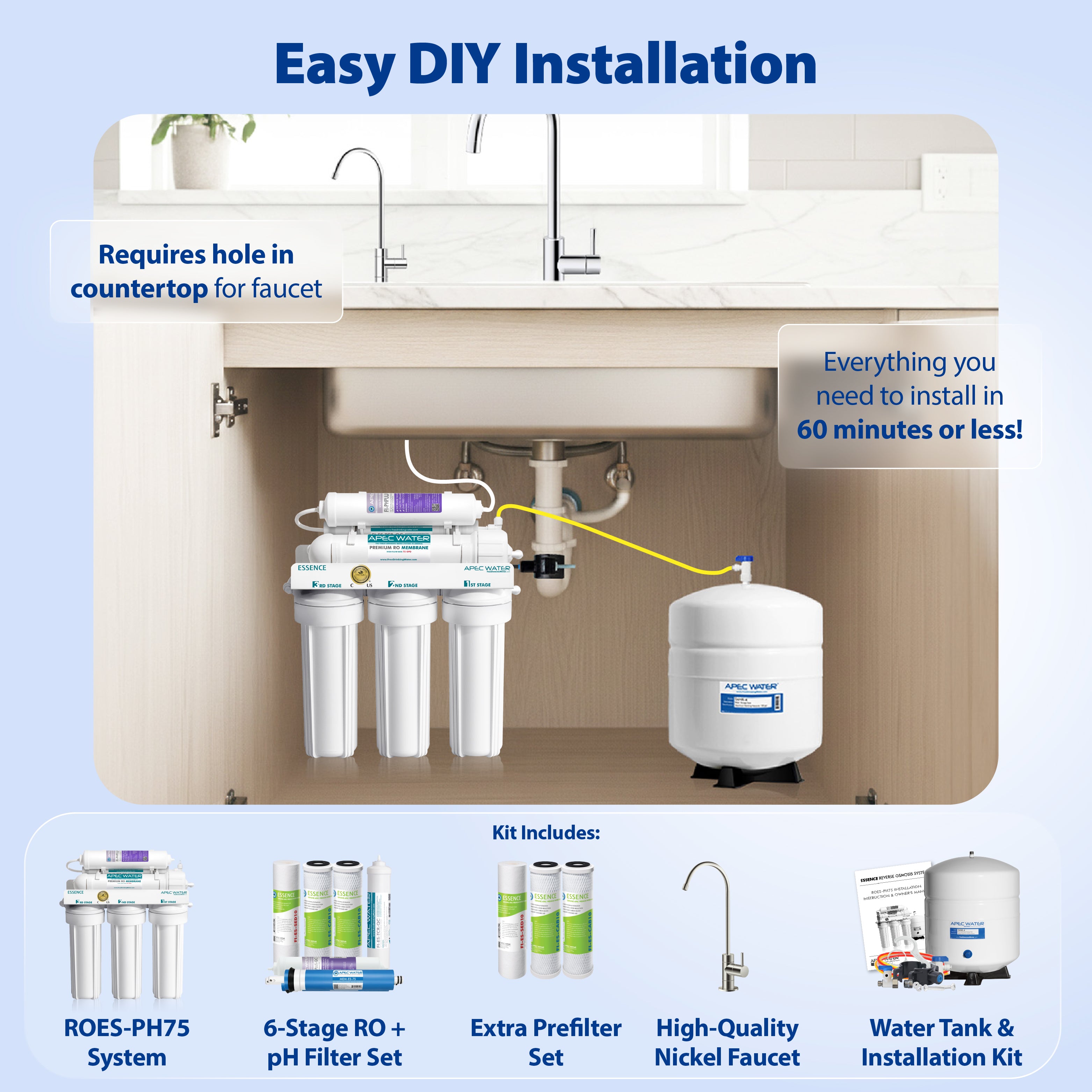 APEC Water Essence Reverse Osmosis Water Filter System - Thumbnail 3