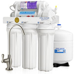 RO-Hi-PH – Ultimate 6-Stage 90 GPD High Output Fast Flow Reverse Osmosis Water Systems for Drinking Water, WQA Certified