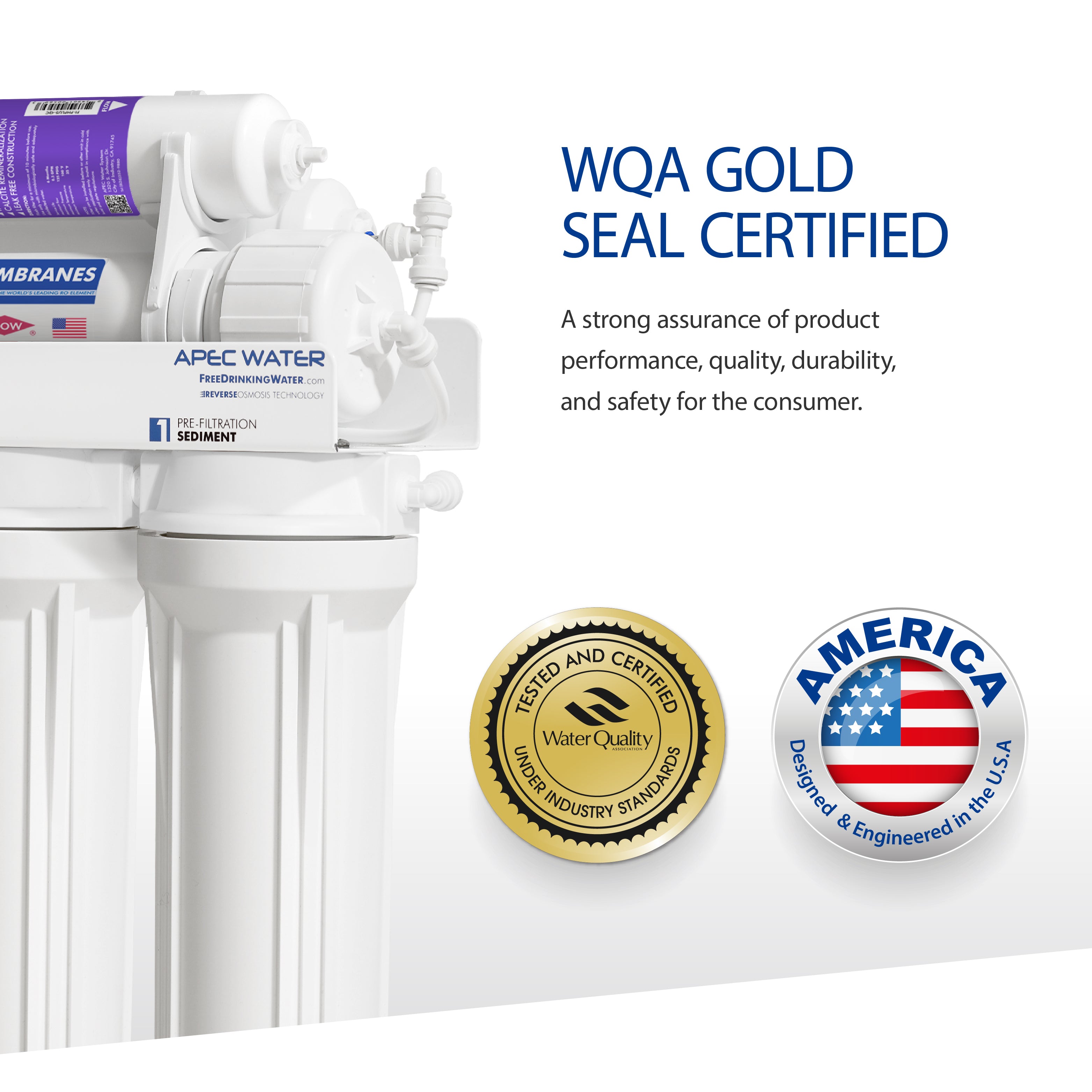 RO-PH90 – Ultimate Alkaline Mineral 90 GPD 6-Stage High Output Reverse Osmosis Water Systems for Drinking Water, WQA Certified