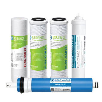 APEC Complete Filter Set for ESSENCE ROES-75 Systems (Stages 1-5)
