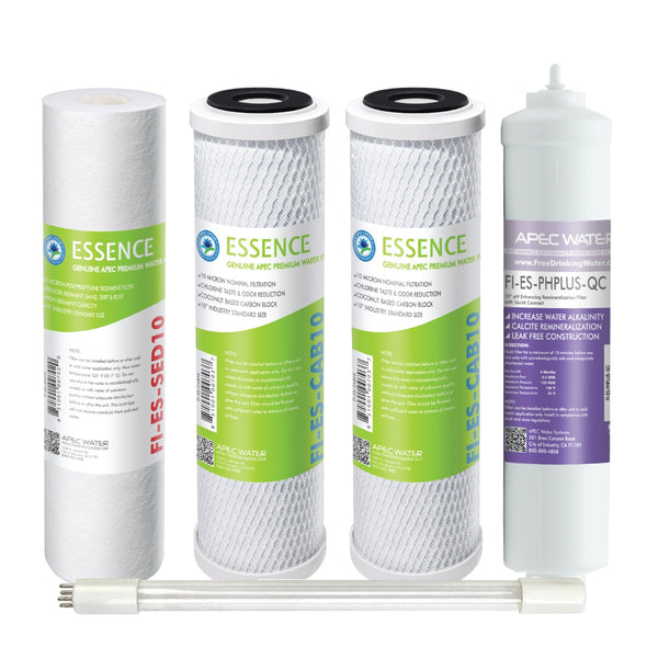 APEC Water Essence Replacement Pre-Filter Set with PHPlus UV