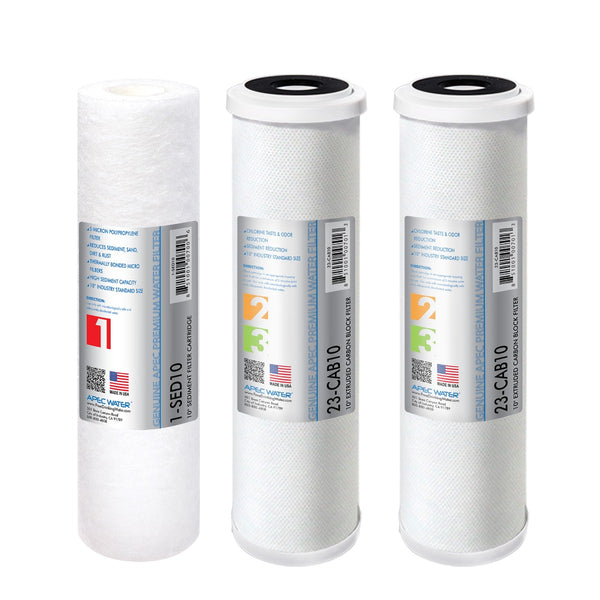 Vegebe 1-5 Stage 100 GPD RO Water Filter Set Replacement Fit For APEC Reverse Osmosis System (1