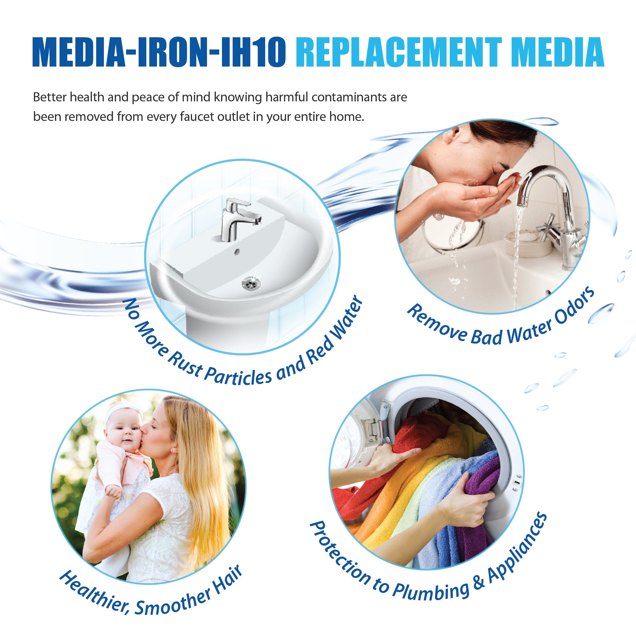 High Performance Replacement Media to reduce iron, hydrogen sulfide, and manganese through oxidation 1.0 C.F.