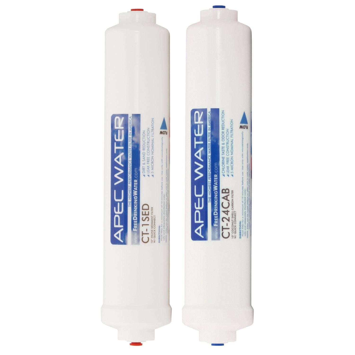 APEC RO Replacement Filters Pre-filter Set for ULTIMATE RO-QUICK90 Reverse Osmosis Systems (Stages 1 and 2)