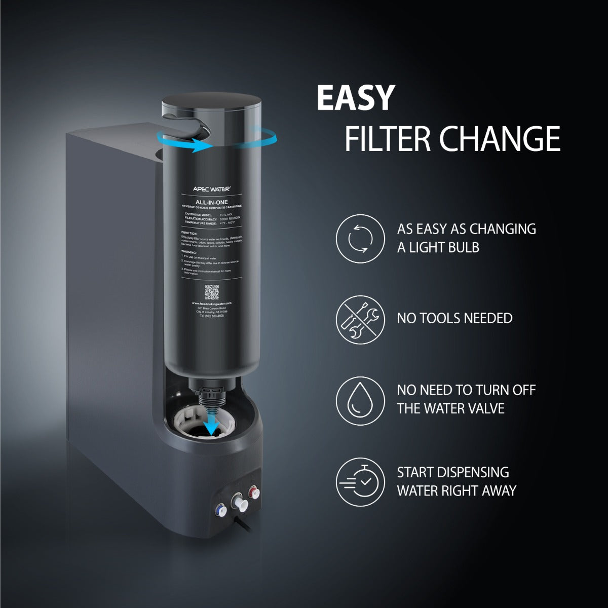 ROTL-AIO - All-in-One Tankless Premium Reverse Osmosis Water Systems