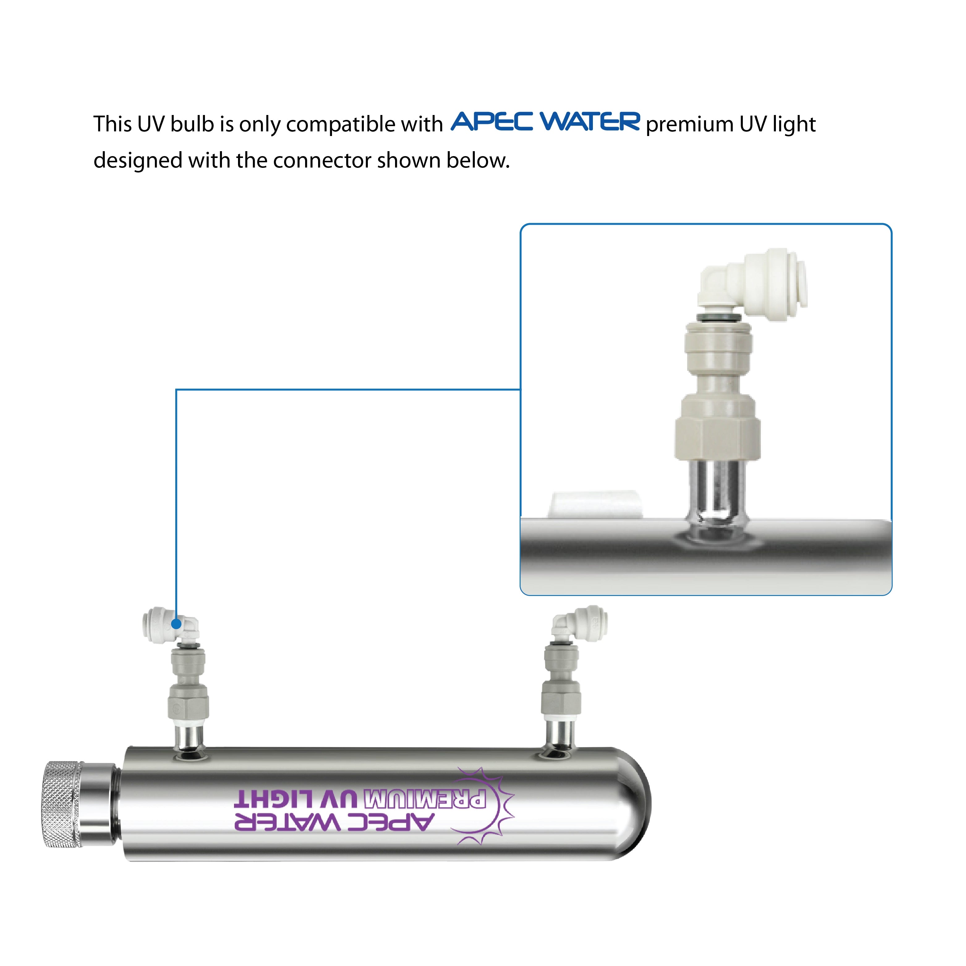 UV Replacement Bulb for ROES-UV75-SS Stainless Steel UV Reverse Osmosis Water Filter System
